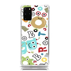 Seamless Pattern Vector With Funny Robots Cartoon Samsung Galaxy S20plus 6 7 Inch Tpu Uv Case by Hannah976