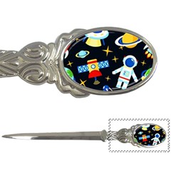 Space Seamless Pattern Cartoon Art Letter Opener by Hannah976