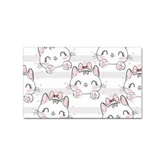 Cat With Bow Pattern Sticker Rectangular (100 Pack) by Hannah976