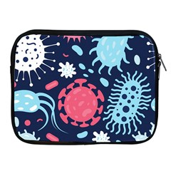 Seamless Pattern Microbes Virus Vector Illustration Apple Ipad 2/3/4 Zipper Cases by Ravend