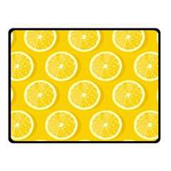 Lemon Fruits Slice Seamless Pattern Two Sides Fleece Blanket (small) by Ravend