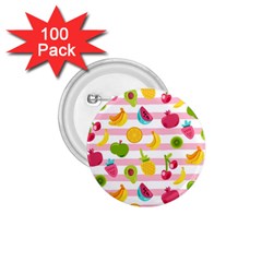 Tropical Fruits Berries Seamless Pattern 1 75  Buttons (100 Pack)  by Ravend