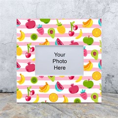 Tropical Fruits Berries Seamless Pattern White Box Photo Frame 4  X 6  by Ravend