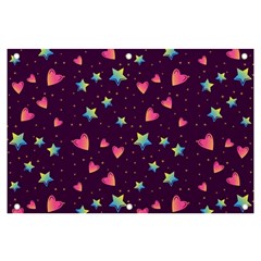 Colorful Stars Hearts Seamless Vector Pattern Banner And Sign 6  X 4  by Apen