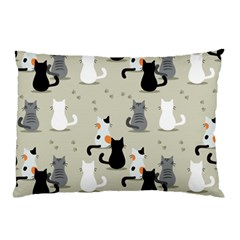 Cute Cat Seamless Pattern Pillow Case (two Sides) by Ravend