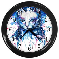 Cat Wall Clock (black) by saad11