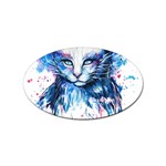 Cat Sticker Oval (10 pack) Front