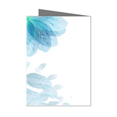 Blue-flower Mini Greeting Cards (pkg Of 8) by saad11