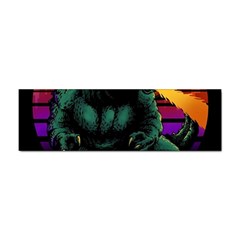 Godzilla Retrowave Sticker (bumper) by Cendanart