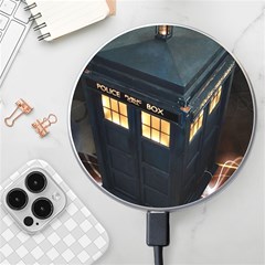 Tardis Bbc Doctor Who Dr Who Wireless Fast Charger(white) by Cendanart