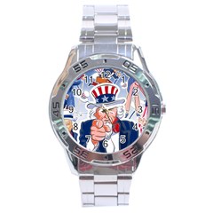 Independence Day United States Of America Stainless Steel Analogue Watch by Ket1n9