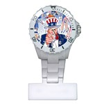Independence Day United States Of America Plastic Nurses Watch Front
