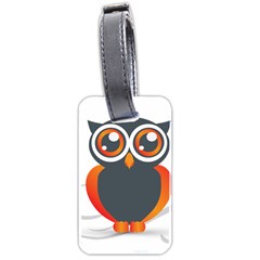 Owl Logo Luggage Tag (two Sides) by Ket1n9