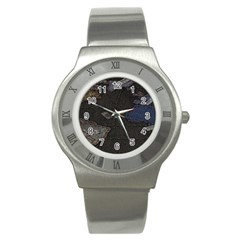 World Map Stainless Steel Watch by Ket1n9