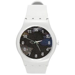 World Map Round Plastic Sport Watch (m) by Ket1n9