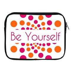 Be Yourself Pink Orange Dots Circular Apple Ipad 2/3/4 Zipper Cases by Ket1n9