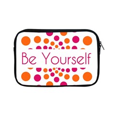 Be Yourself Pink Orange Dots Circular Apple Ipad Mini Zipper Cases by Ket1n9