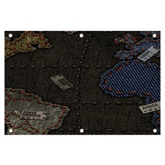 World Map Banner And Sign 6  X 4  by Ket1n9