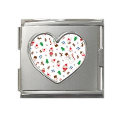 Christmas Mega Link Heart Italian Charm (18mm) by saad11