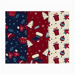 Flat Design Christmas Pattern Collection Art Small Glasses Cloth by Ket1n9