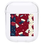 Flat Design Christmas Pattern Collection Art Hard PC AirPods 1/2 Case Front