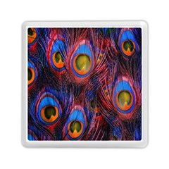 Pretty Peacock Feather Memory Card Reader (square) by Ket1n9