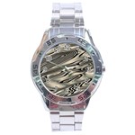 Alien Planet Surface Stainless Steel Analogue Watch Front