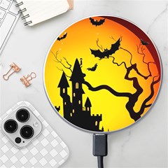 Halloween Night Terrors Wireless Fast Charger(white) by Ket1n9