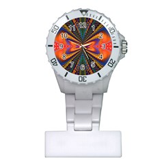 Casanova Abstract Art-colors Cool Druffix Flower Freaky Trippy Plastic Nurses Watch by Ket1n9