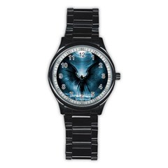 Rising Angel Fantasy Stainless Steel Round Watch by Ket1n9