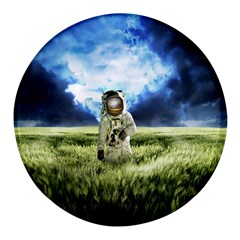 Astronaut Round Glass Fridge Magnet (4 Pack) by Ket1n9