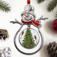 Funny Angry Metal Snowman Ornament by Ket1n9