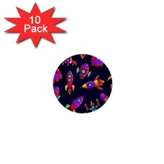 Space Patterns 1  Mini Buttons (10 Pack)  by Hannah976