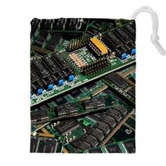 Computer Ram Tech - Drawstring Pouch (5xl) by Hannah976