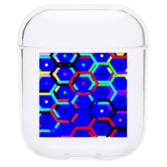 Blue Bee Hive Pattern Hard Pc Airpods 1/2 Case by Hannah976