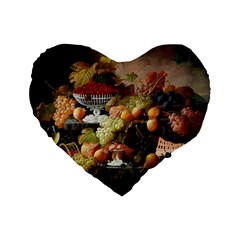 Abundance Of Fruit Severin Roesen Standard 16  Premium Heart Shape Cushions by Hannah976