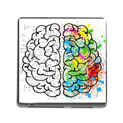 Brain Mind Psychology Idea Drawing Memory Card Reader (square 5 Slot) by Ndabl3x