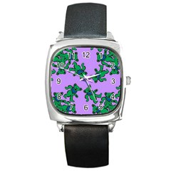 Grateful Dead Bears Square Metal Watch by Cendanart