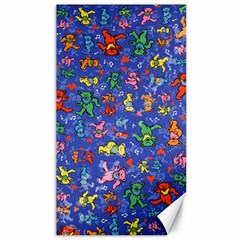 Grateful Dead Bears Pattern Canvas 40  X 72  by Cendanart