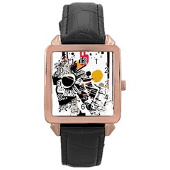 You Wanna Know The Real Me? Rose Gold Leather Watch  by essentialimage