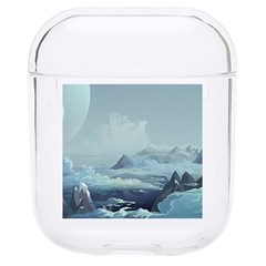 Mountain Covered Snow Mountains Clouds Fantasy Art Hard Pc Airpods 1/2 Case by Cendanart