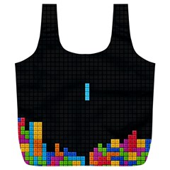 Tetris Game Full Print Recycle Bag (xl) by Cendanart