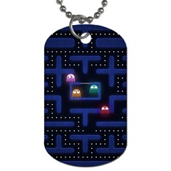 Retro Games Dog Tag (one Side) by Cendanart