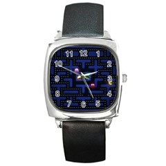 Retro Games Square Metal Watch by Cendanart