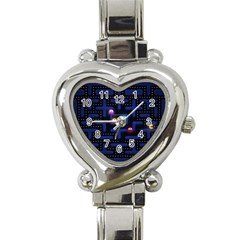 Retro Games Heart Italian Charm Watch by Cendanart