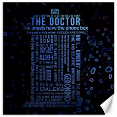 Doctor Who Tardis Canvas 20  X 20  by Cendanart