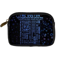 Doctor Who Tardis Digital Camera Leather Case by Cendanart