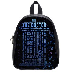 Doctor Who Tardis School Bag (small) by Cendanart