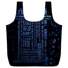 Doctor Who Tardis Full Print Recycle Bag (xl) by Cendanart