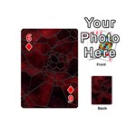 Mosaic Glass Glass Mosaic Colorful Playing Cards 54 Designs (Mini) Front - Diamond6